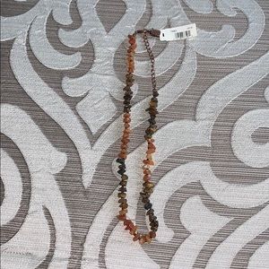 Black and orange beaded necklace NWT